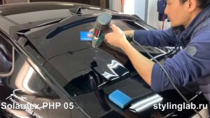 Процесс работы с тонировкой Solarnex PHP, формовка сухим методом на присыпку