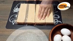 Вафельные коржи с фаршем на сковороде