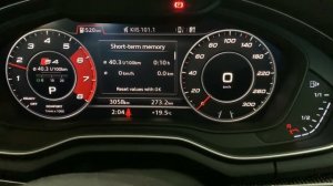 Audi S4 B9 Avant - Engine sound from inside car