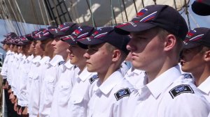 УПС «Крузенштерн»: торжественное построение в честь 200-летия открытия Антарктиды