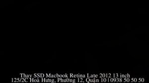 Thay SSD Macbook Retina 2012 Late 13 inch MD212 MD213