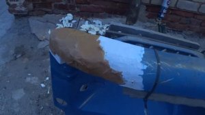 Renault Premium 460 DXI частичный ремонт бампера.