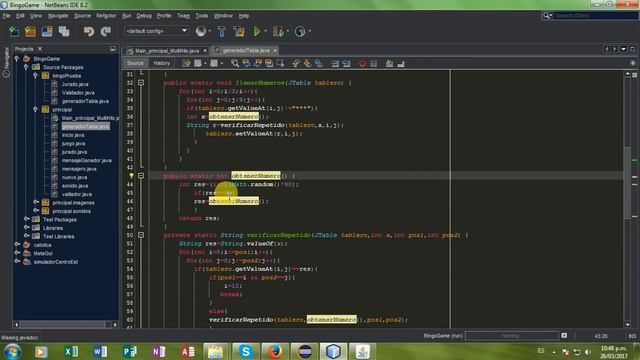 juego bingo clasico con Java Swing netbeans смотреть онлайн