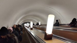 Эскалаторы на станции #метро "Таганская" Таганско-Краснопресненской линии Московского метрополитена