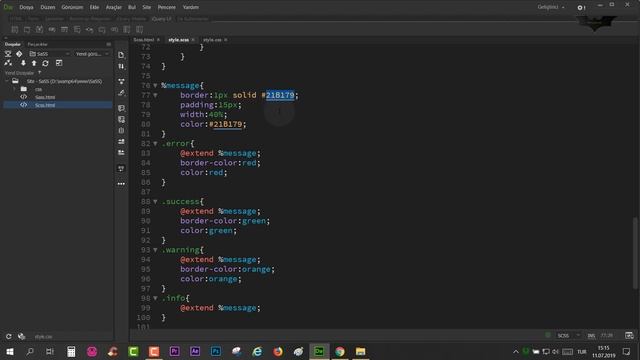 SASS ve SCSS Ders 4 Inheritance (Miras Alma) смотреть онлайн