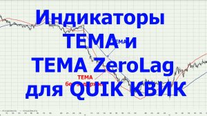 Индикаторы ТЕМА и TEMA ZeroLag для QUIK (КВИК)