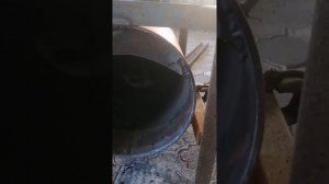 печь для. мастерской из газовых баллонов. с дожигом перолизных газов