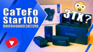 CaTeFo Star100 | Бюджетная микрофонная система с 2мя передатчиками и зарядным кейсом