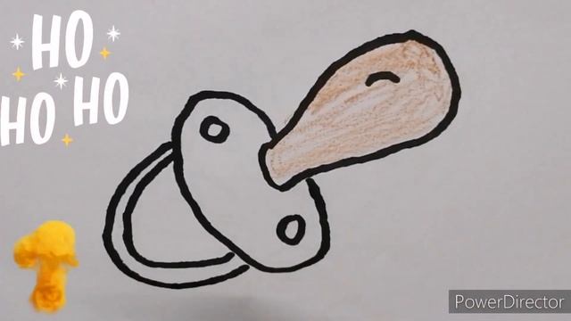 DRAW A PACIFIER For kids. Рисования Соска для детей.