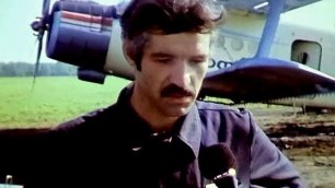1987 год. Тюменский район. Работа авиации на химпрополке полей.