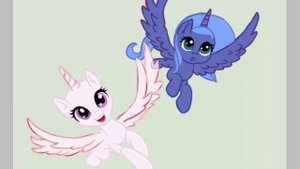 Рисую двух сестер (Селестию и Луну:). @my little pony official