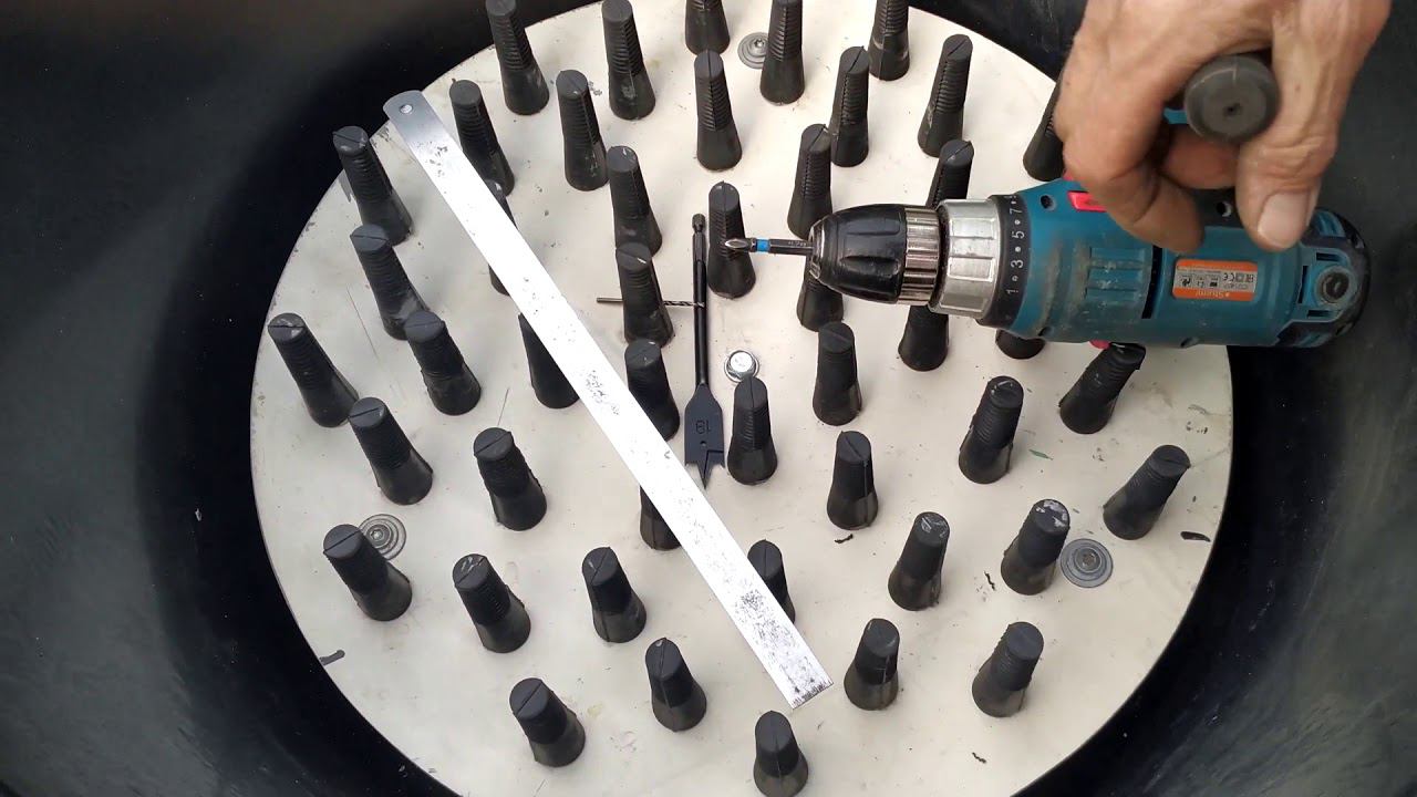 Перосъемная машина из строительного бака своими руками смотреть онлайн