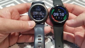 Samsung galaxy watch 4 classic, первый взгляд и сравнение с  Samsung Gear S3 Frontier