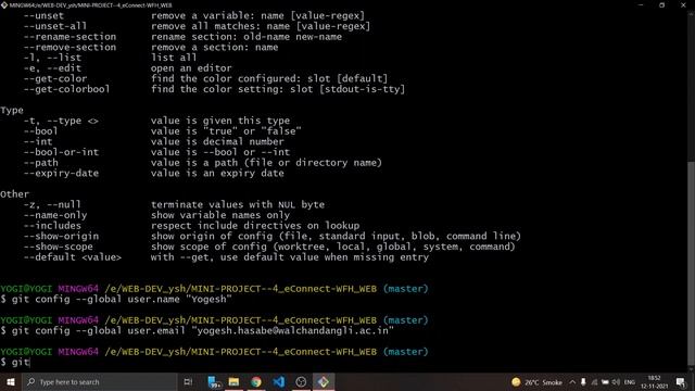 2018BTEIT00073 YOGESH HASABE OSS LAB VIDEO - GIT( VERSION CONTROL SYSTEM) смотреть онлайн