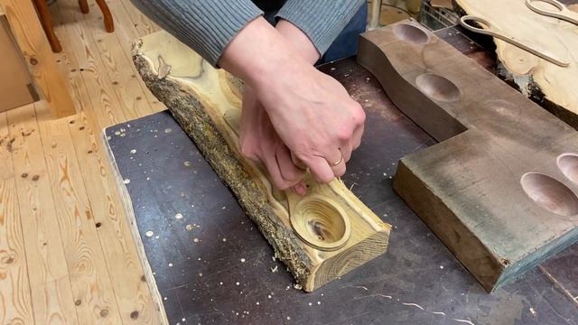 С помощью ЧПУ станка делаем ложки из разных пород дерева