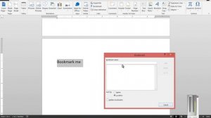 How to use Bookmarks in Microsoft Word 2013