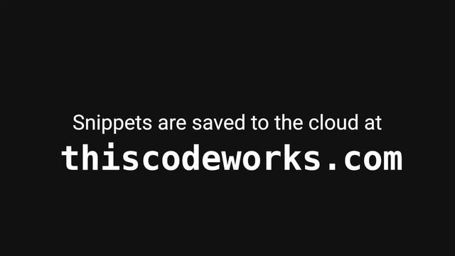 Save Code - VS Code Extension for code snippets