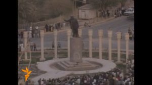 Снос памятника Саддаму Хусейну