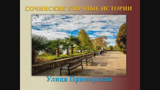 «Сочинские уличные истории». Улица Приморская.