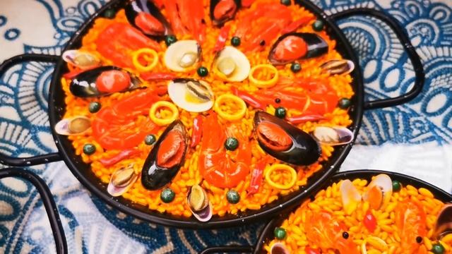 Декоративные кухонные часы "Паэлья" ручной работы. #RelojDecorativoHechoAmano
