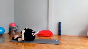 PİLATES : For Lower Back & Posture Table top Press   One Leg Stretch Exercise