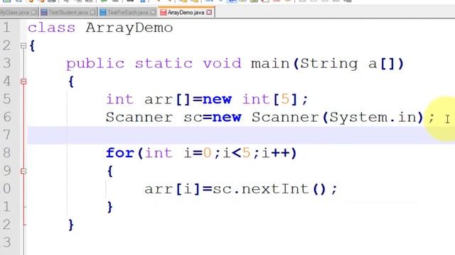 Types of Arrays in java / Ragged Array in Java with example / Arrays in java with example