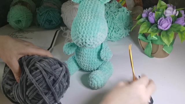 Вяжу игрушку "Дракончик". ? Финальные штрихи?
