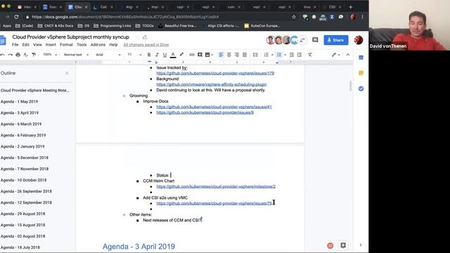 Kubernetes SIG-VMware Cloud Provider vSphere weekly syncup 20190501 смотреть онлайн