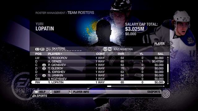 NHL 09 Kazakhstan Overall Player Ratings смотреть онлайн