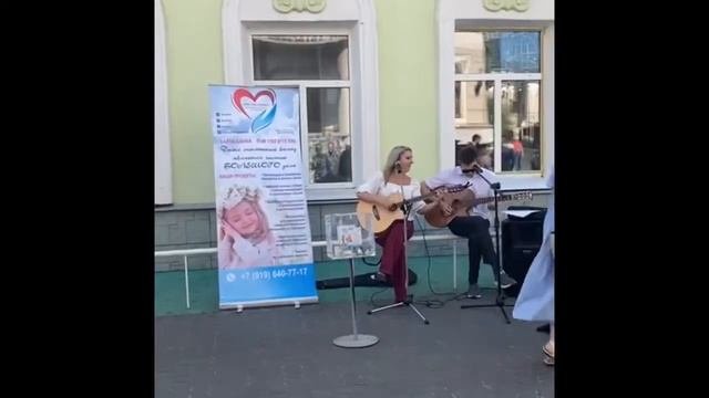 Уличные музыканты в Казани