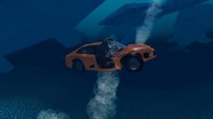 ЧТО БУДЕТ ЕСЛИ МАШИНУ ПРОГЛОТИТ СИНИЙ КИТ ?! - Beamng drive