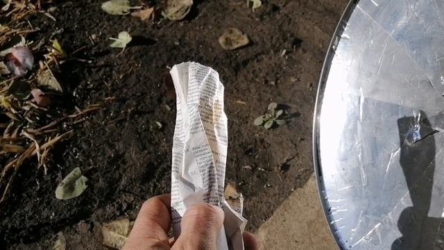 Эксперимент с солнечным концентратором сделаным из того что было под рукой