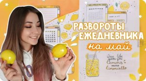 Развороты ежедневника на май 2021 / Удобная система планирования буллет джорнал