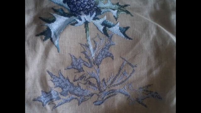 Вышиваю на льне. Синий чертополох смотреть онлайн