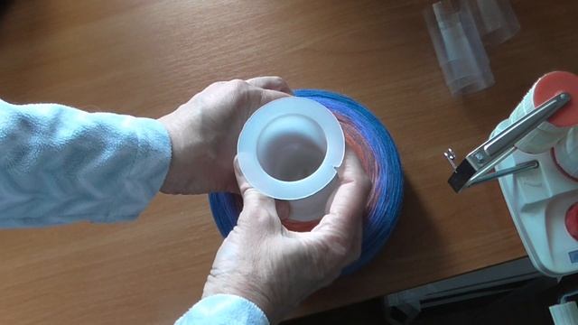 Намотка пряжи градиент (переход цвета) 4 сложения + образец крючком смотреть онлайн