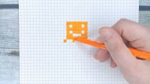 Прикольные рисунки по клеточкам → Смотри как рисовать МОНСТРИКА / Лайк АРТ