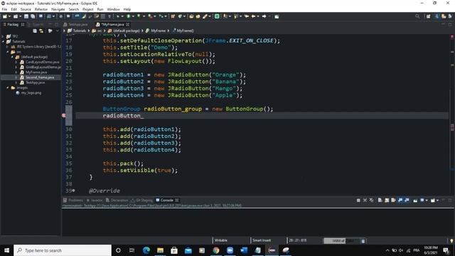 Java GUI Tutorial #21 - Creating A Radio Button in Java GUI Swing Using JRadioButton Class