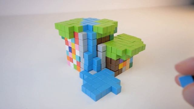 How to build Minecraft World using 1000 Magnet Blocks смотреть онлайн