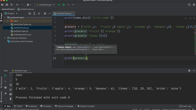 Python Dictionary Data Type