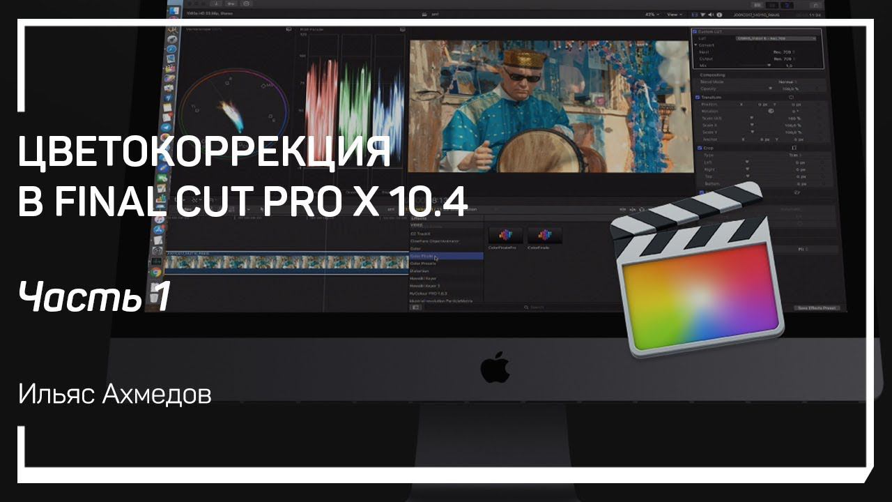 Теория цвета. Цветокоррекция в Final Cut Pro X 10.4. Ильяс Ахмедов