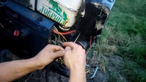 Как подключить свет на тяжёлом мотоблоке