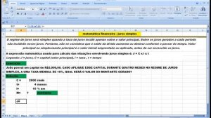 Curso de Matemática Financeira Aula Regra de Três Simples Enem Concurso Vestibular Excel