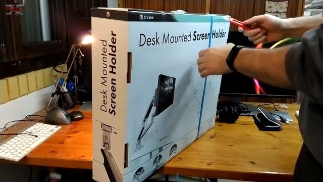Icy Box IB-MS504-T Monitor Desk Mount for Two Displays up to 32 Inches Unboxing смотреть онлайн