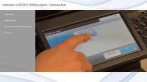 How to do a Continuous Scan with ECOSYS M3560idn