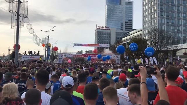 Минский полумарафон 2019г / впервые бегу такую дистанцию (21 097 км) / как это было? Часть 1 смотреть онлайн