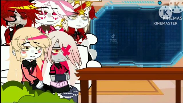 •|Hazbin Hotel React to Muzan (KNY) as Lucifer Morningstar brother|• GACHA CLUB 🇧🇷/🇺🇸