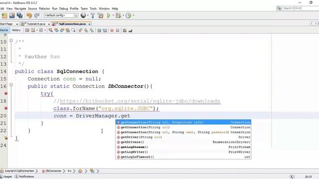 JavaFX 8 Tutorial 14 - SQLite Database Connection смотреть онлайн