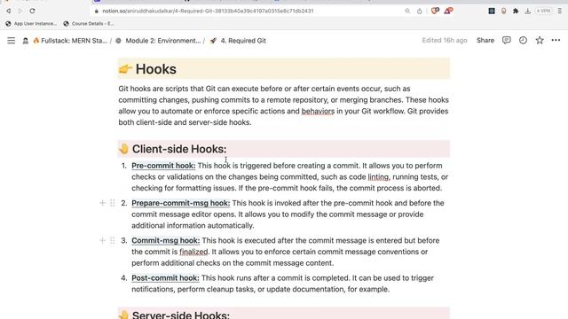 GIT Hooks - MERN Stack Full Course Playlist - 029