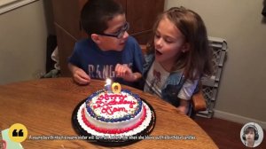 Children Birthday is RUINED! Brother blows out birthday candles!