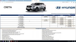 Новая Hyundai CRETA 2021 ,Выбери свою CRETA, 2021 год, цены, прайс лист,Хендай Крета сколько стоит